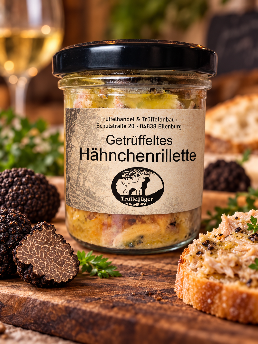 Getrüffeltes Hähnchenrillette