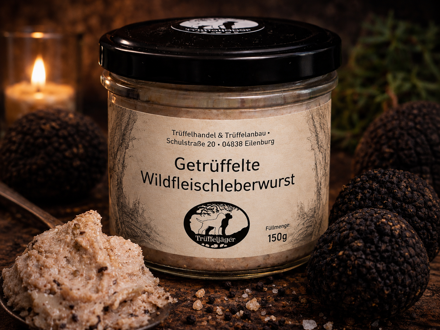Getrüffelte Wildfleischleberwurst