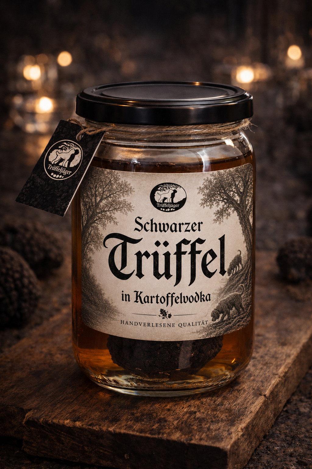Schwarzer Trüffel in Kartoffelvodka