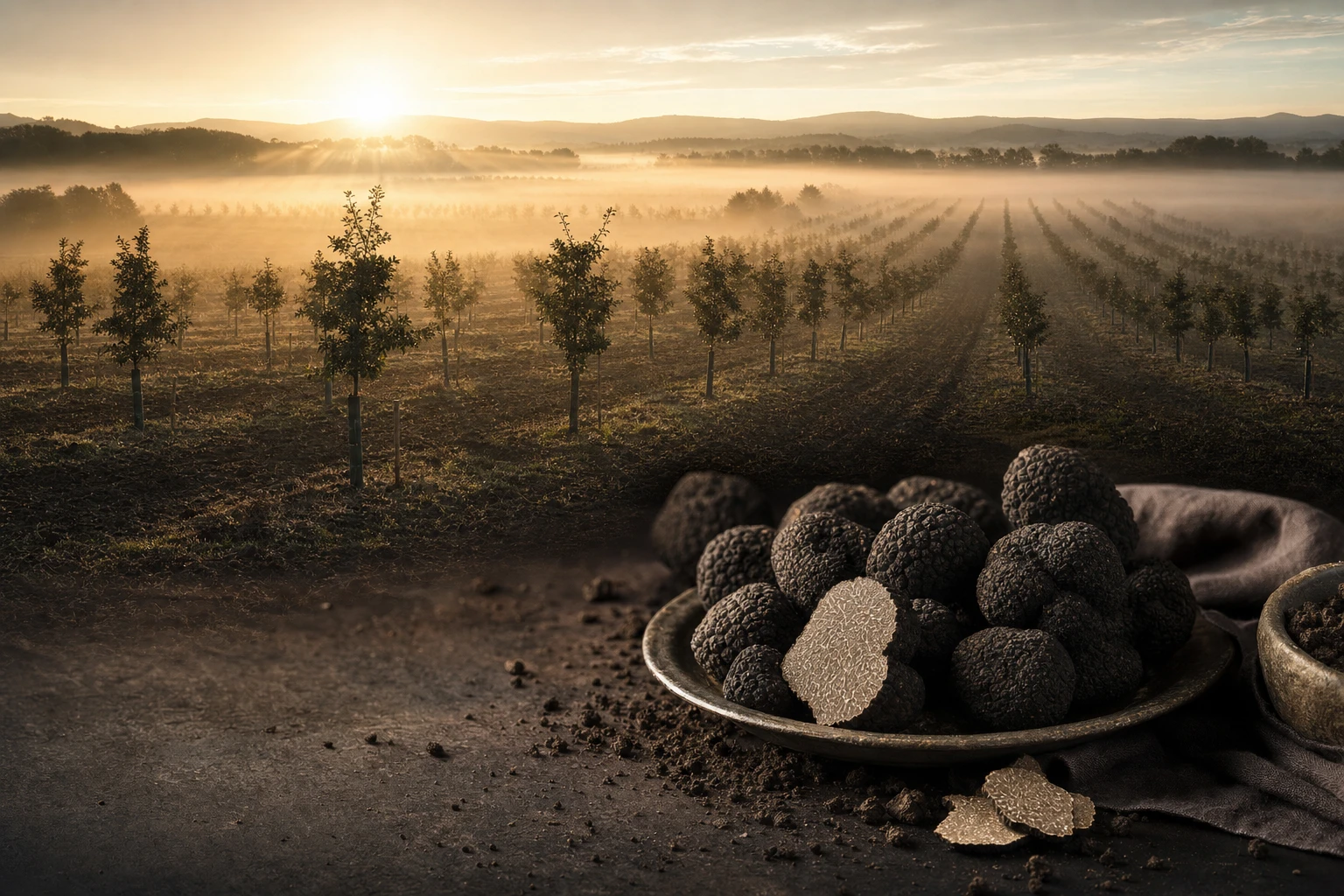 Trüffelplantage auf sächsischem Ackerland